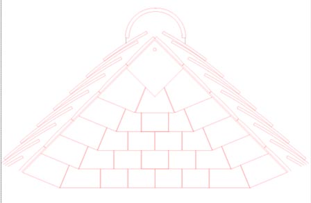 setting out vertical tiling for gable ends